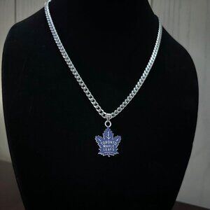 Toronto Maple Leafs Necklace - 5mm Cuban - 22" Chain - NHL - Hockey Stanley Cup